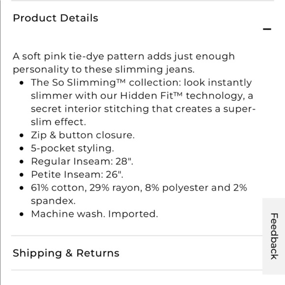 Chico’s So Slimming Tie-Dye Ankle Crop Jeans 0/4 - Picture 3 of 9